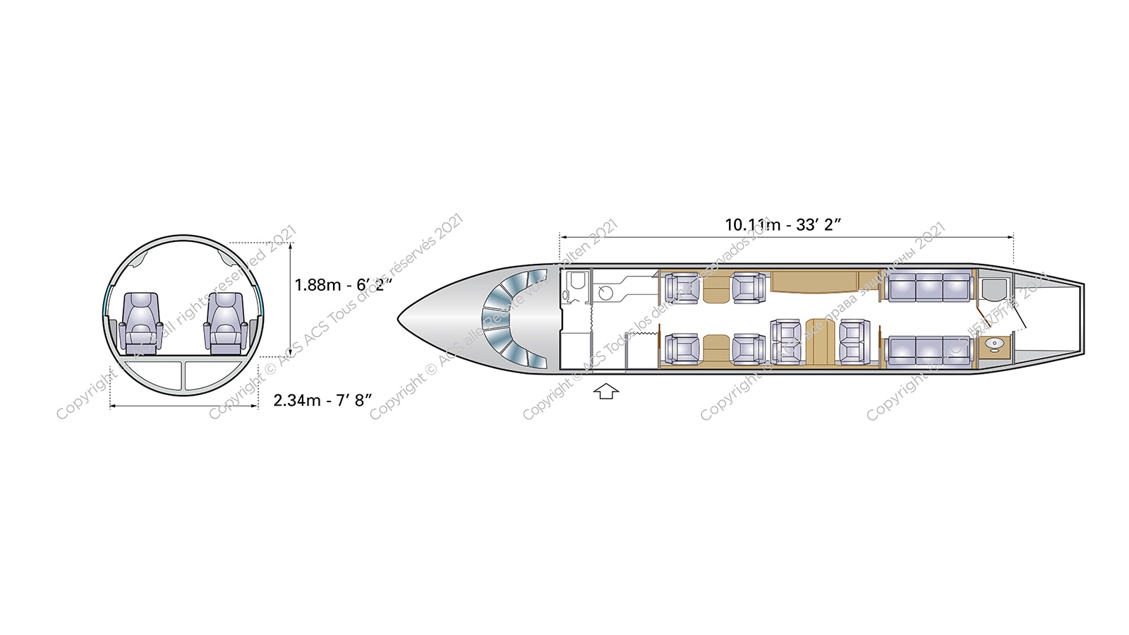 Dassault Falcon 900B Configuration